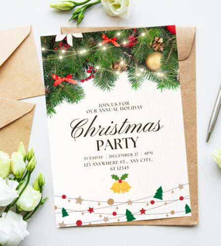 Christmas Party Invitation Template