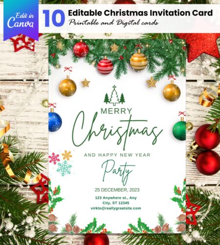 Christmas Party Invitation Templates - Image 2