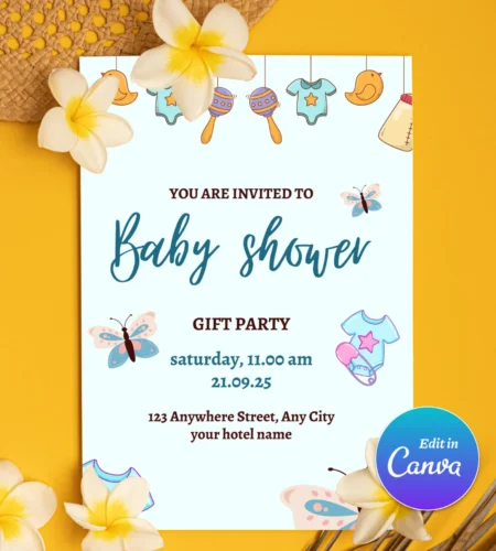 Baby Shower Invitation Template - Image 3