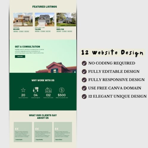 Real Estate Website Design Templates - Image 3