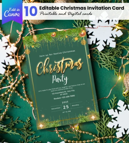 Christmas Party Template Invitation