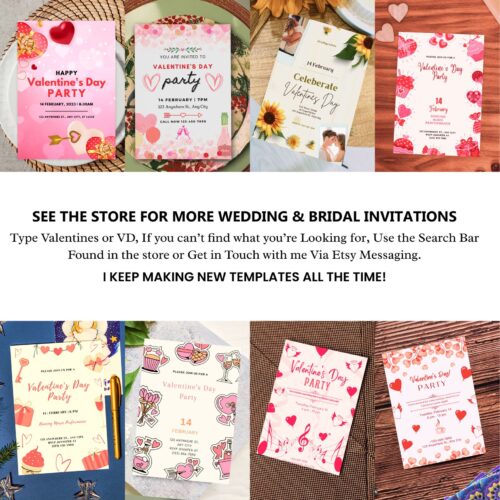 Valentine's day gifts, Decorating Party Invitation