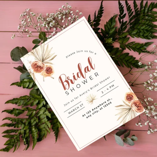 Autumn Bohemian Bridal Shower Invite