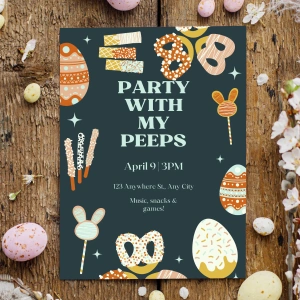 Easter Peeps Invitation, Easter Peeps Party