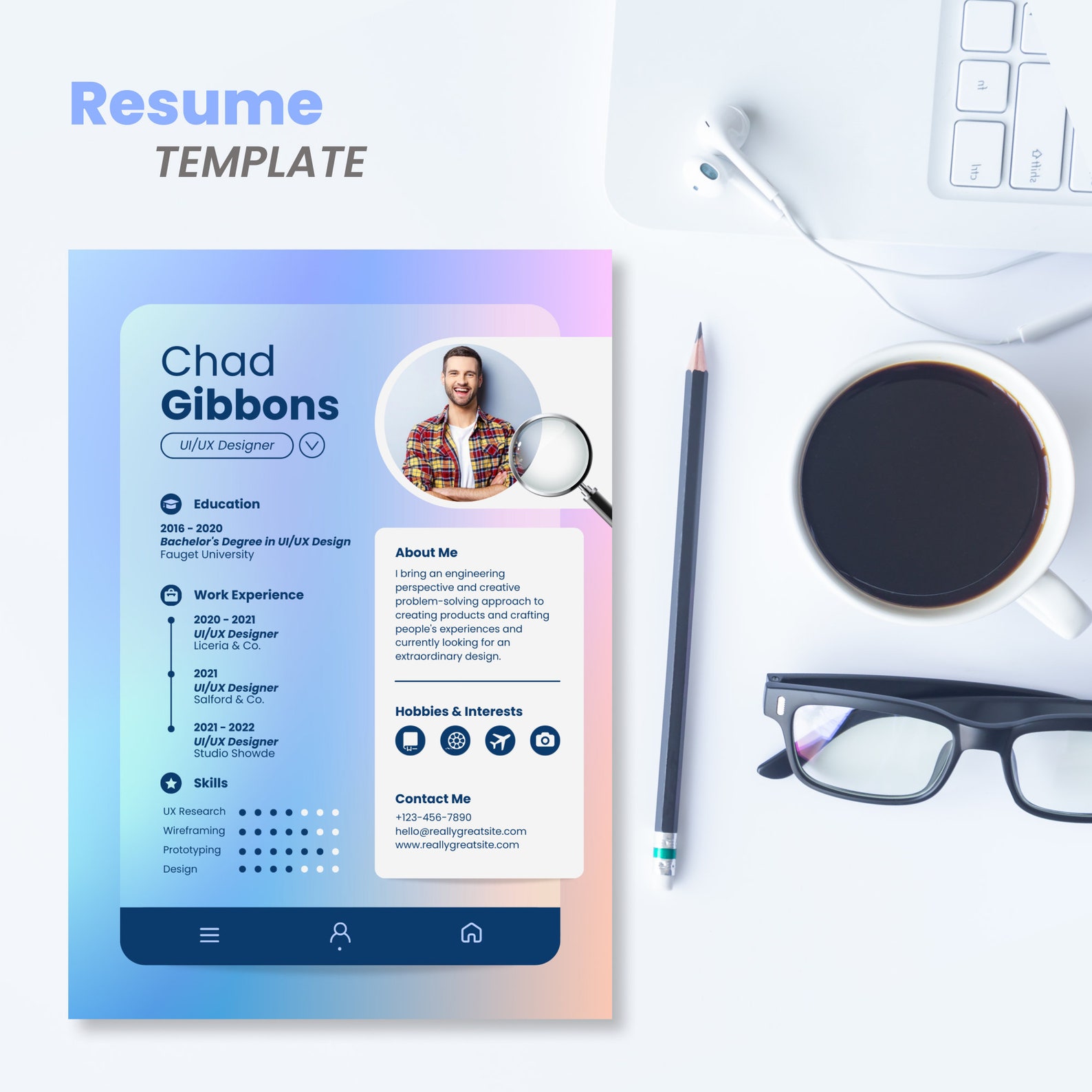 Resume Template Cover Letter and References Template