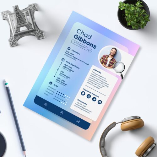 Digital Professional Resume Template - Image 3