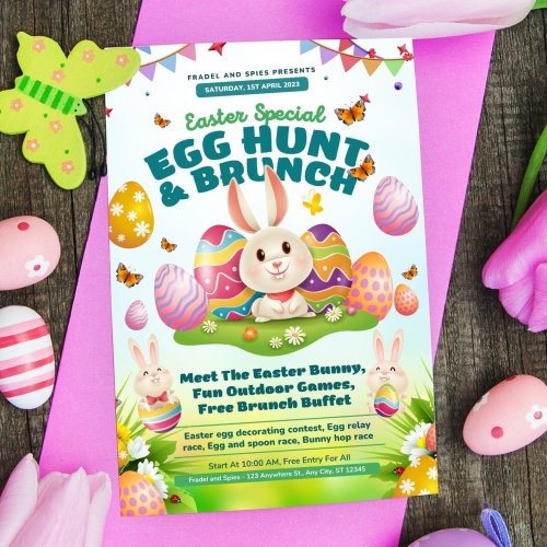 Easter Peeps Invitation - Egg Hunt and Brunch