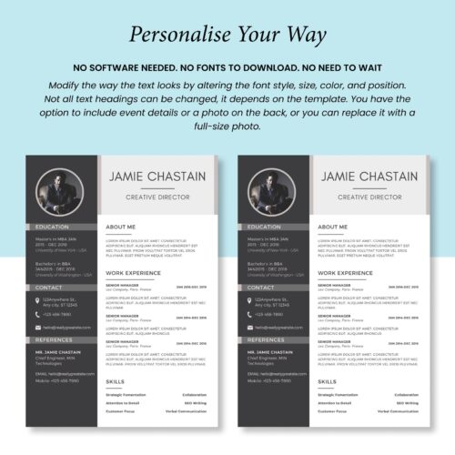 Professional Resume Template Cover Letter - Image 5