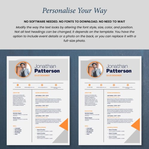 Creative Resume, Modern CV Template - Image 4