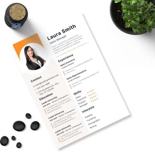 Modern Resume Templates, Resume Template with Photo - Image 2