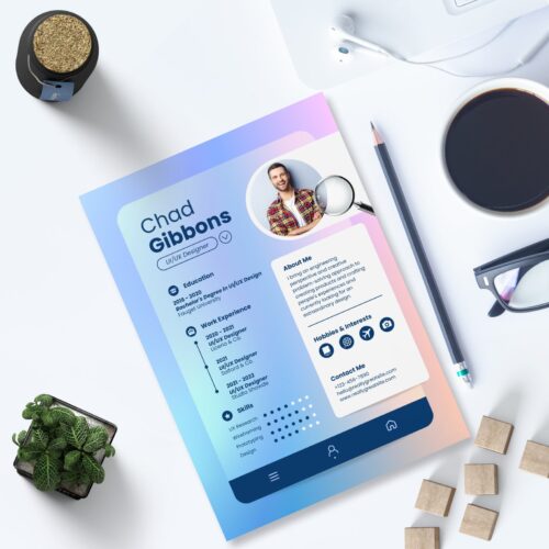 Digital Professional Resume Template - Image 4