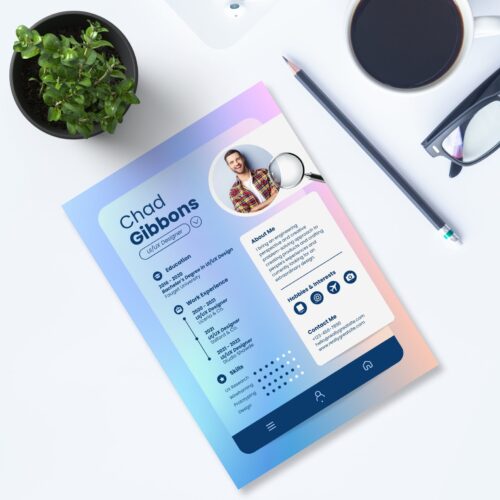 Digital Professional Resume Template - Image 2