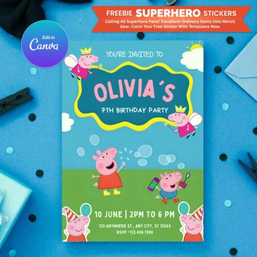 Peppa Pig Invitation