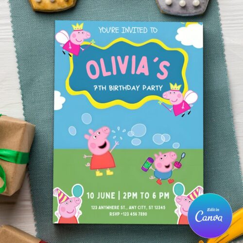 Peppa Pig Invitation