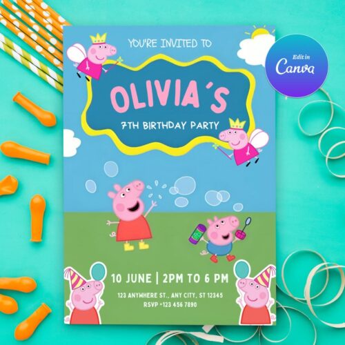 Peppa Pig Invitation