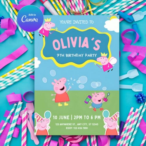 Peppa Pig Invitation